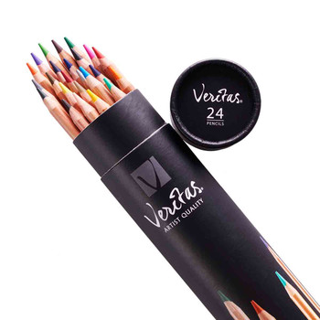 Veritas Coloring Pencils Cylinder 24pc