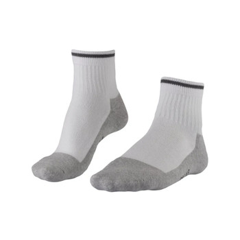 Falke / Golf Anklet / White Grey Sock / Size 8-12