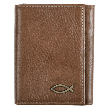 Leather Wallet - Ichthus