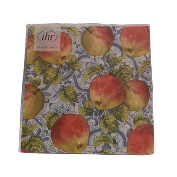 Serviette - Classical Apples Blue (33x33cm)