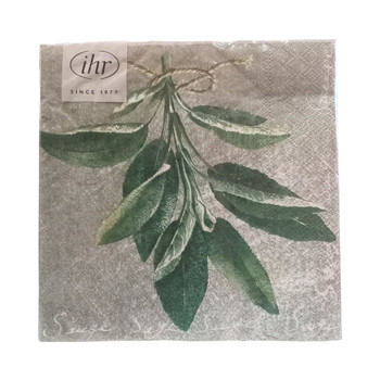 Serviette - Herbal Flavour Sage (33x33cm)