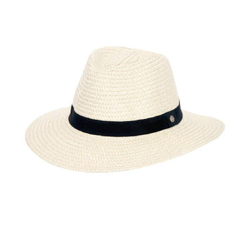 Braided Fedora Ivory Hat - 61cm