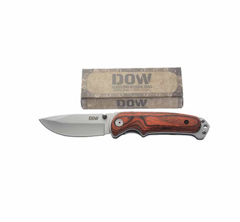 Pakkawood Matt Blade Drop Knife 10.16cm
