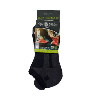 Multisport Secret Lip Sock - Charcoal/Black