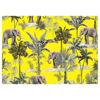 Gift Wrap Sheet - Yellow Elephant