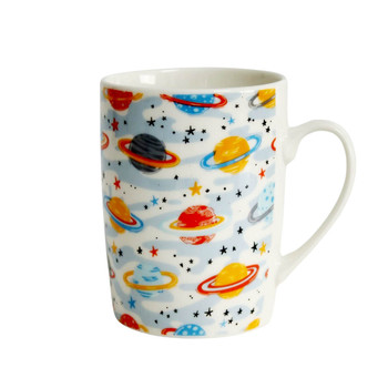 Ceramic Mug - White, Saturns