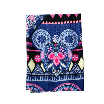 Scarf - Vibrant Pink, Yellow, Tribal Patterns
