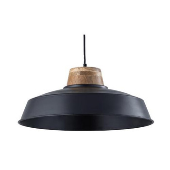 Pendant Lamp - Black Wide / 50 x 27 cm