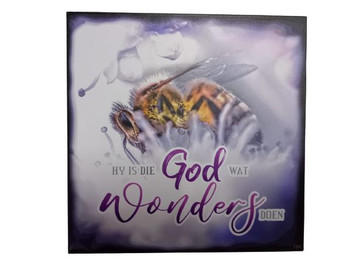 Wall Decor - God wat Wonders doen..