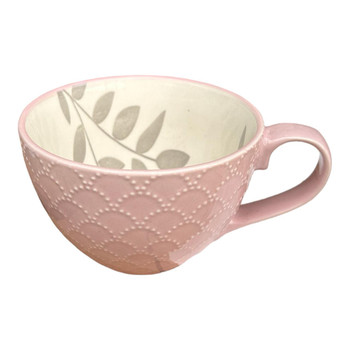 Ceramic 13oz Mug - Pink Scales Pattern