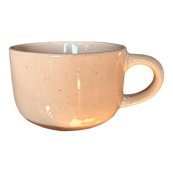 Ceramic 9oz Mug - Speckled Creamy Brown, Brown Bottom