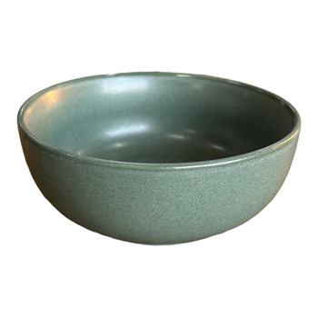 Ceramic Bowl - Green, White Speckle