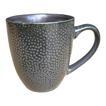 Ceramic Mug - Grey Spots, Black