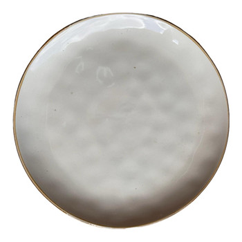 Ceramic Plate - Cloudy Light Grey