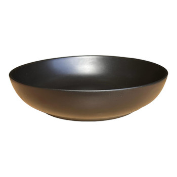 Glossy Black 22.5W6H Ceramic Bowl