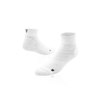 White Running Quarter Socks