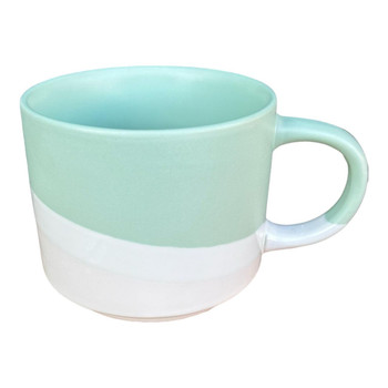 Ceramic 17oz Mug - Light Blue, White And Light Grey