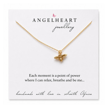 Necklace / Gold Plated / Bee