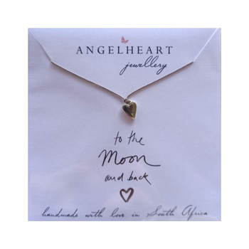 Angelheart (Flat Heart) on Grey Silk