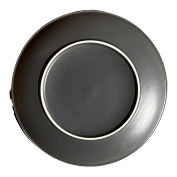 Ceramic Dinner Plate - Black Bottom, White Top