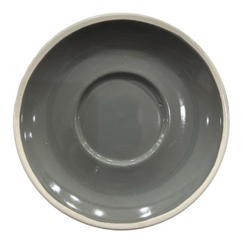 Ceramic Cup Saucer - Charcoal WAS R39