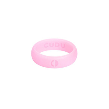 Cudu Light Pink Slim Silicone Ring