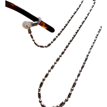 Glasses Chain - Silver Dots And Dashes