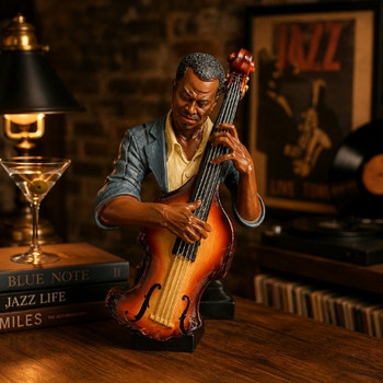 Jazz Blue Jacket Musician – Double Bass