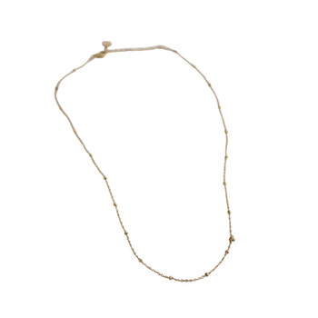 Necklace - Gold Dots And Chain
