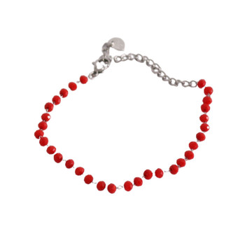 Bracelet - Red Beads Links