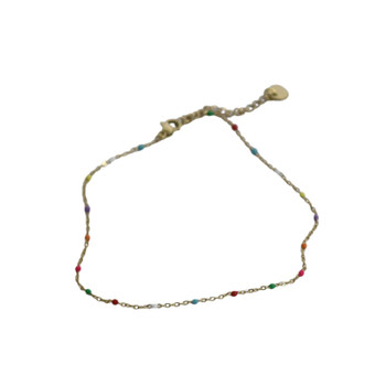 Anklet - Tiny Colourful Colour Beads