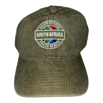 Washed Destination Stamp Cap - SA