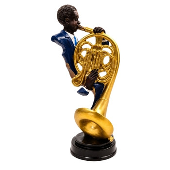 Jazz Blue Suit Musician – French Horn Player