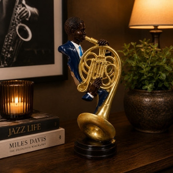Jazz Blue Suit Musician – French Horn Player