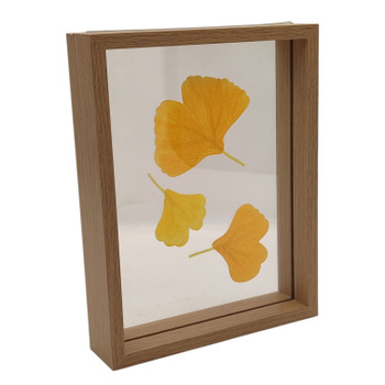 Medium Yellow Leaves Brown Photoframe