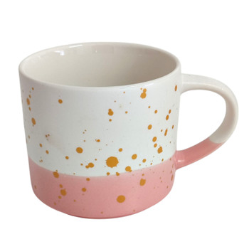 Gold Speckled, Pink Bottom Ceramic Mug Gold Speckled, Pink Bottom Ceramic Mug