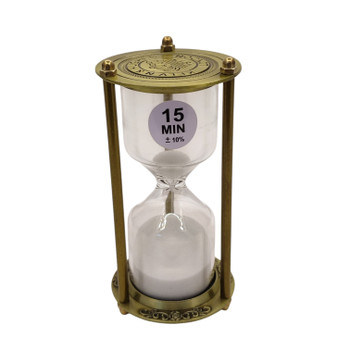 London 1917 Gold Hourglass 13cmh