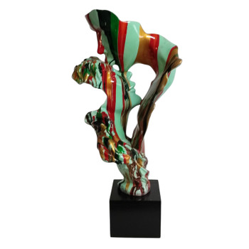 Colourful Man And Woman Facial Silhoutte