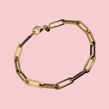 Gold Chain Bracelet 18cm