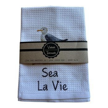 Single Printed Dishcloth - Sea La Vie