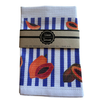 Single Printed Dishcloth - Papaja