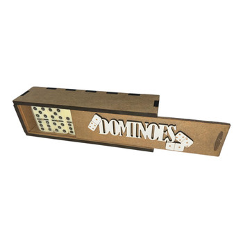 Wooden Box Game - Dominoes