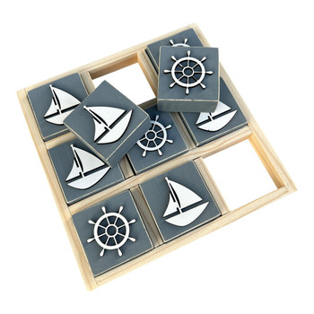 Nautical Wooden Tic Tac Toe