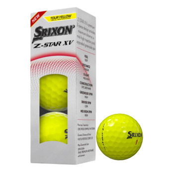 Srixon Z-Star 8 XV Tour Yellow / Pack of 3