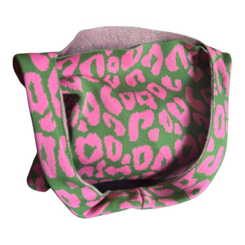 Polyester Swing Bag - Green And Pink Wildcat Print