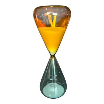 Glass Sand Clock - Yellow And Blue