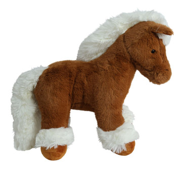 Brown Fluffy Horse Soft Toy