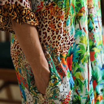 Ava Dress / Tropical Leopard