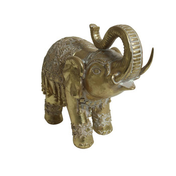 Trunk Up Golden Elephant Trunk Up Golden Elephant