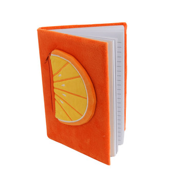 Orange Pouch, Orange Fur A5 Notebook